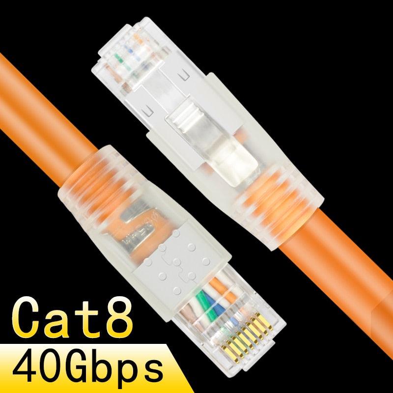 Rj45 8p8c 40Gbps Ethernet cable cat8 home router high-speed network jumper Internet connection cable (CA2)(F52)