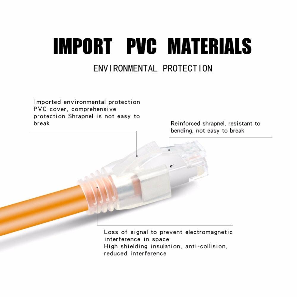 Rj45 8p8c 40Gbps Ethernet cable cat8 home router high-speed network jumper Internet connection cable (CA2)(F52)