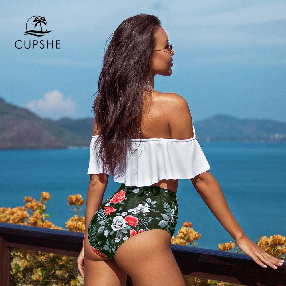 Amazing Floral High Waist Bikini - Bottom Women's Sexy Single Briefs Underwear (TSP4)(TB8D)(TSP1)(TSP3)