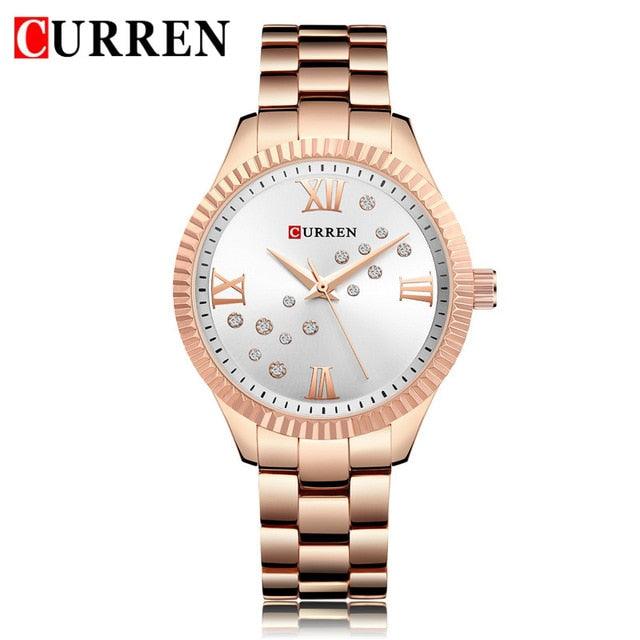 Fashion Women Watches - Luxury Wrist Watch Stainless Steel Bracelet (1U82)