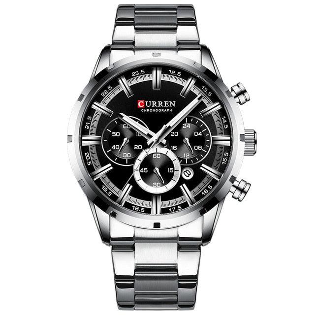 Great Blue Wristwatch - Men's Watches - Luxury Leather Sport Quartz Watch (2MA1)(F84)