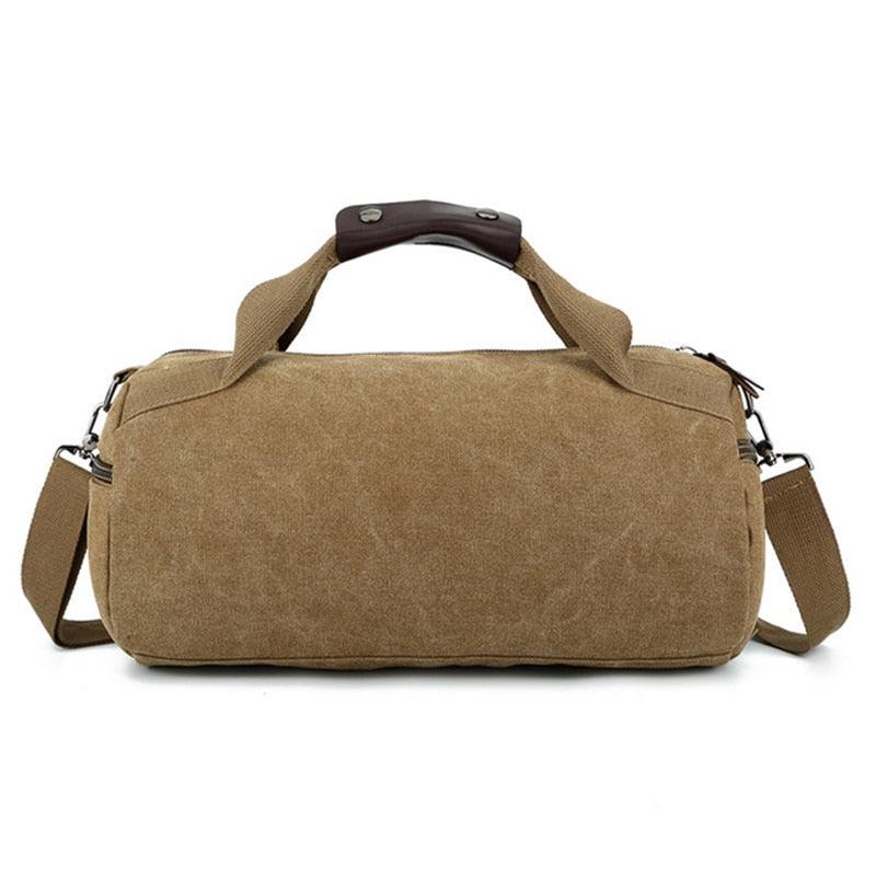 Canvas Gym Duffle Bag - Fitness Gadgets Shoulder Gym Bag - Training Sports Bag - Travel (D78)(LT3)