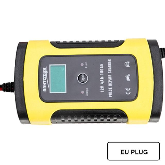 Car Battery Charger 12/24V 8A - Touch Screen, Pulse Repair LCD Battery Charger For Car, Motorcycle (D89)(7WH1)