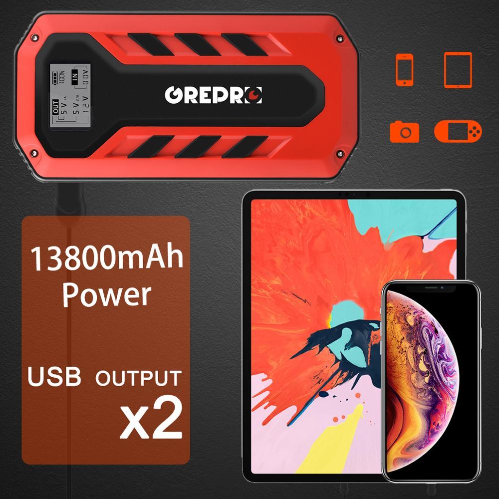 Car Jump Starter 1000A Car Buster 12V Vehicle Emergency Battery - Power Bank Powerful LED Light (D60)(CT6)(CT1)(1U60)