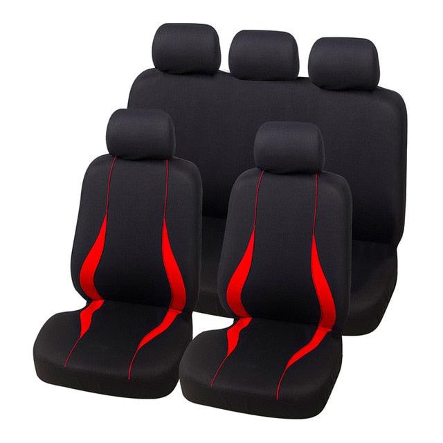 Car Seat Covers - Fit Most Car, Truck, SUV, or Van - 100% Breathable With 2 mm Composite Sponge Polyester Cloth (7WH1)(F89)