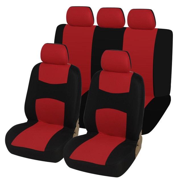 Car Seat Covers - Fit Most Car, Truck, SUV, or Van - 100% Breathable With 2 mm Composite Sponge Polyester Cloth (7WH1)(F89)
