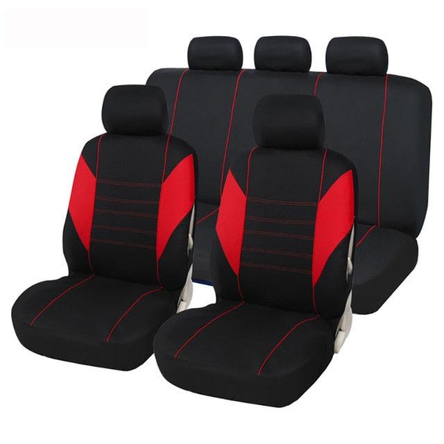 Car Seat Covers - Fit Most Car, Truck, SUV, or Van - 100% Breathable With 2 mm Composite Sponge Polyester Cloth (7WH1)(F89)