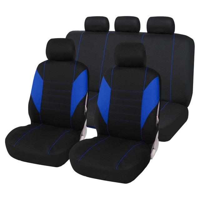 Car Seat Covers - Fit Most Car, Truck, SUV, or Van - 100% Breathable With 2 mm Composite Sponge Polyester Cloth (7WH1)(F89)