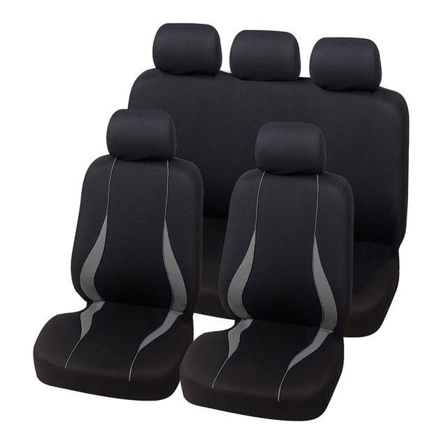 Car Seat Covers - Fit Most Car, Truck, SUV, or Van - 100% Breathable With 2 mm Composite Sponge Polyester Cloth (7WH1)(F89)