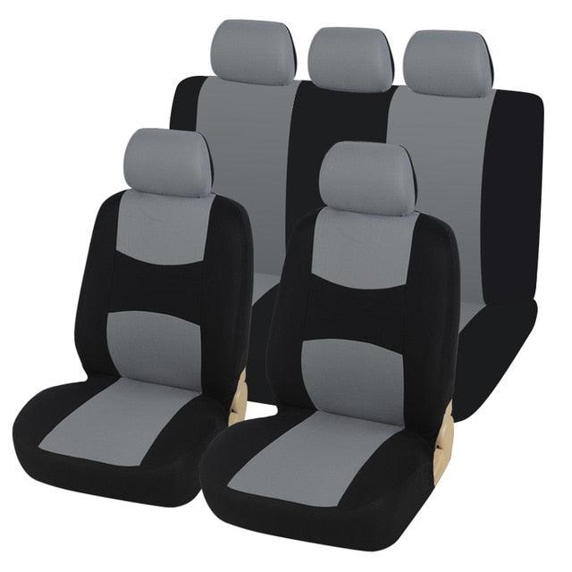 Car Seat Covers - Fit Most Car, Truck, SUV, or Van - 100% Breathable With 2 mm Composite Sponge Polyester Cloth (7WH1)(F89)
