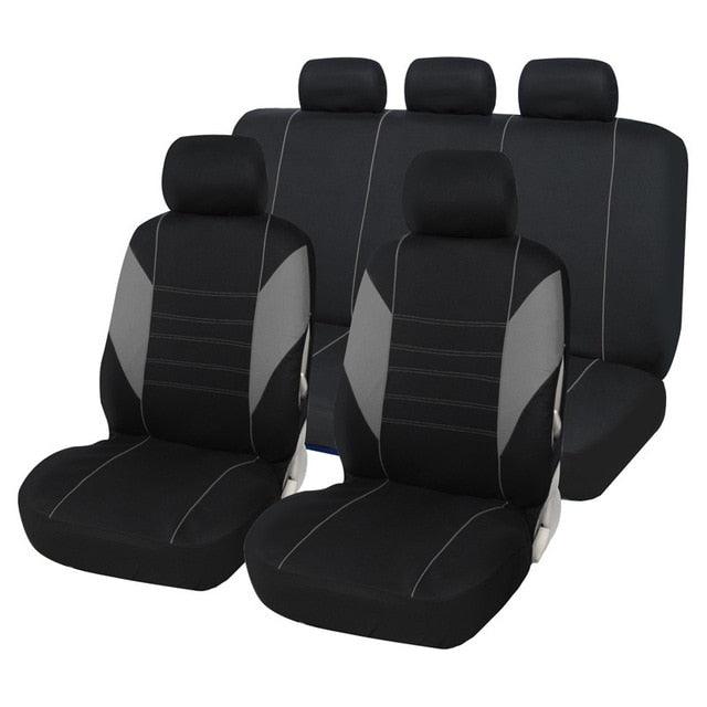 Car Seat Covers - Fit Most Car, Truck, SUV, or Van - 100% Breathable With 2 mm Composite Sponge Polyester Cloth (7WH1)(F89)