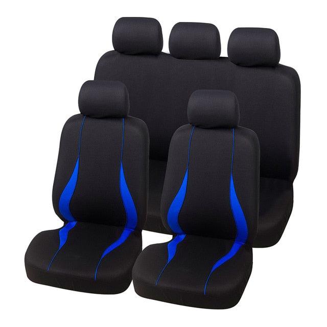 Car Seat Covers - Fit Most Car, Truck, SUV, or Van - 100% Breathable With 2 mm Composite Sponge Polyester Cloth (7WH1)(F89)