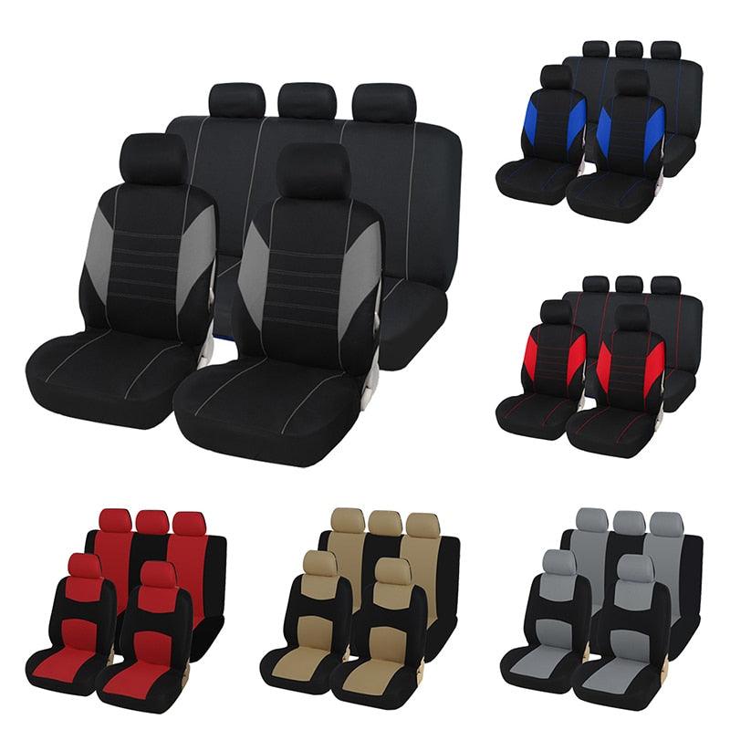 Car Seat Covers - Fit Most Car, Truck, SUV, or Van - 100% Breathable With 2 mm Composite Sponge Polyester Cloth (7WH1)(F89)