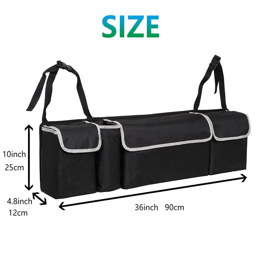 Car Trunk Organizer - Backseat Storage Bag - Big Size Auto Seat Back Oxford Organizers (D79)(3LT1)