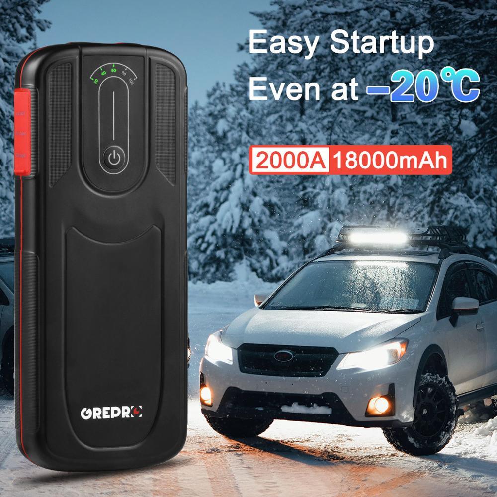 Car jump starter power bank 18000mAh 2000A Car Buster - Powerful with LED Light (CT6)(3U60)(F60)