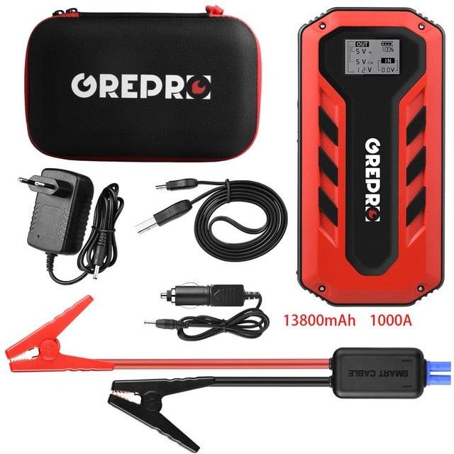 Car jump starter power bank 18000mAh 2000A Car Buster - Powerful with LED Light (CT6)(3U60)(F60)