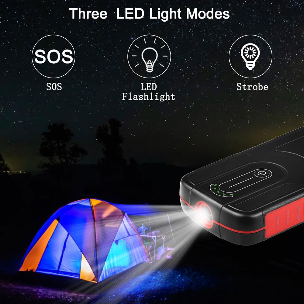 Car jump starter power bank 18000mAh 2000A Car Buster - Powerful with LED Light (CT6)(3U60)(F60)