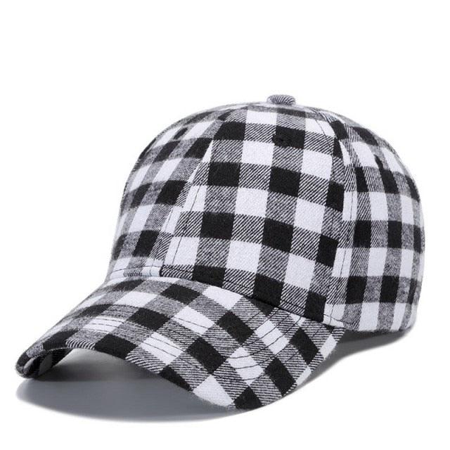 Great Plaid Men's Baseball Cap - Unisex Snapback Cap - Cotton Casual Cap (2U102)