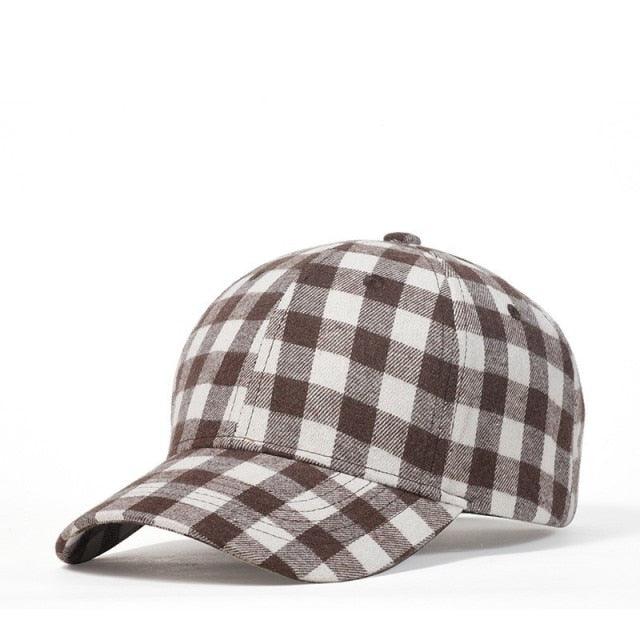 Great Plaid Men's Baseball Cap - Unisex Snapback Cap - Cotton Casual Cap (2U102)