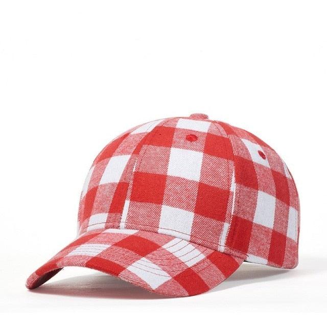 Great Plaid Men's Baseball Cap - Unisex Snapback Cap - Cotton Casual Cap (2U102)