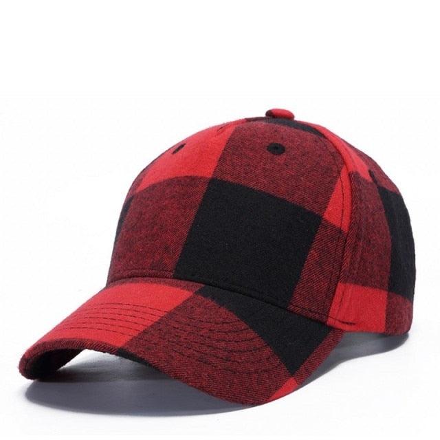 Great Plaid Men's Baseball Cap - Unisex Snapback Cap - Cotton Casual Cap (2U102)
