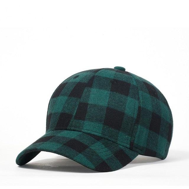 Great Plaid Men's Baseball Cap - Unisex Snapback Cap - Cotton Casual Cap (2U102)