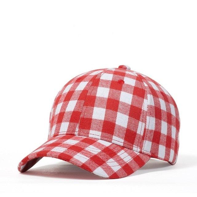 Great Plaid Men's Baseball Cap - Unisex Snapback Cap - Cotton Casual Cap (2U102)