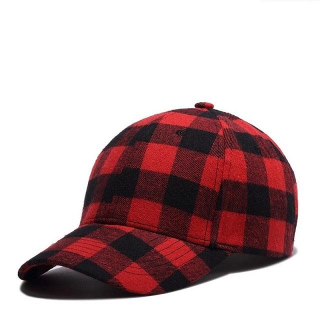 Great Plaid Men's Baseball Cap - Unisex Snapback Cap - Cotton Casual Cap (2U102)