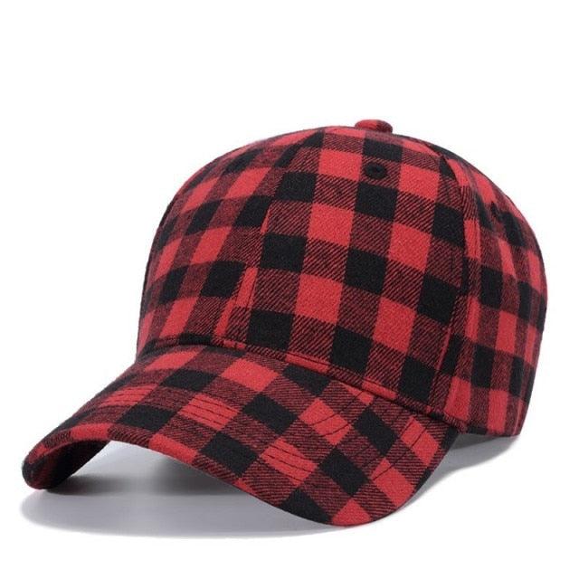 Great Plaid Men's Baseball Cap - Unisex Snapback Cap - Cotton Casual Cap (2U102)