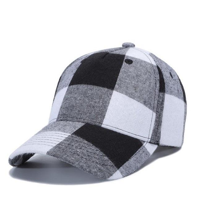 Great Plaid Men's Baseball Cap - Unisex Snapback Cap - Cotton Casual Cap (2U102)