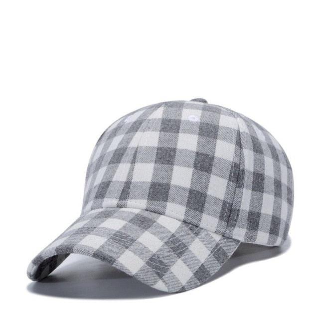 Great Plaid Men's Baseball Cap - Unisex Snapback Cap - Cotton Casual Cap (2U102)