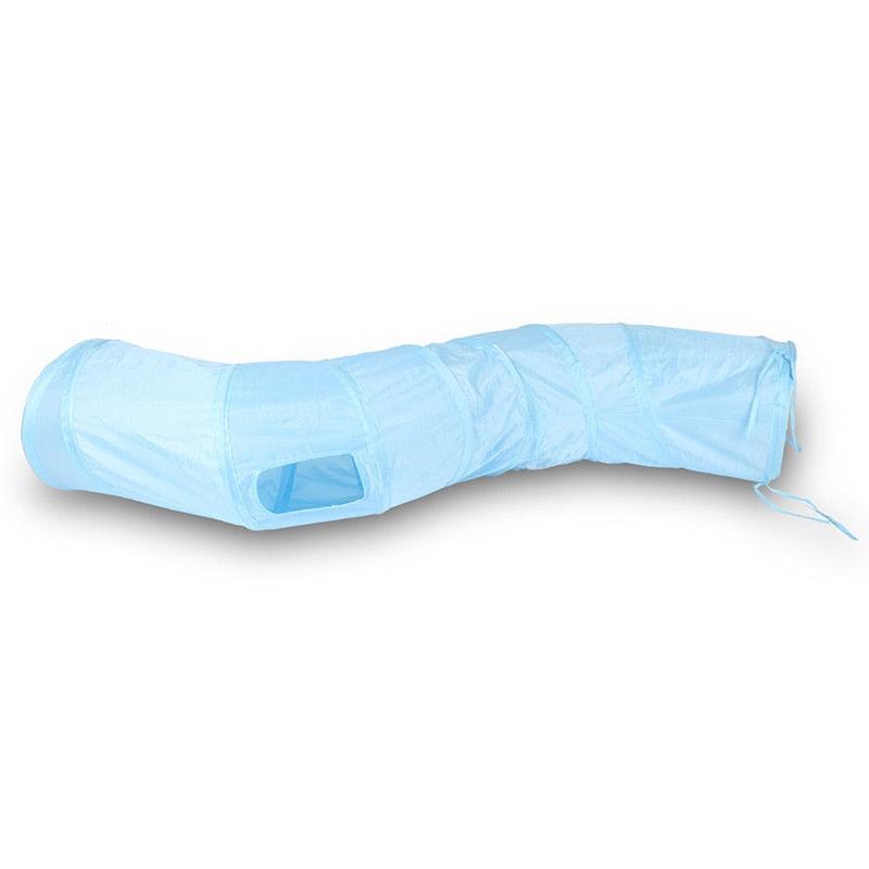 Cat Tunnel - Pet Tube Collapsible Play Toy Indoor Outdoor Kitty Puppy Toys - Exercising Hiding Training (8W3)(F75)