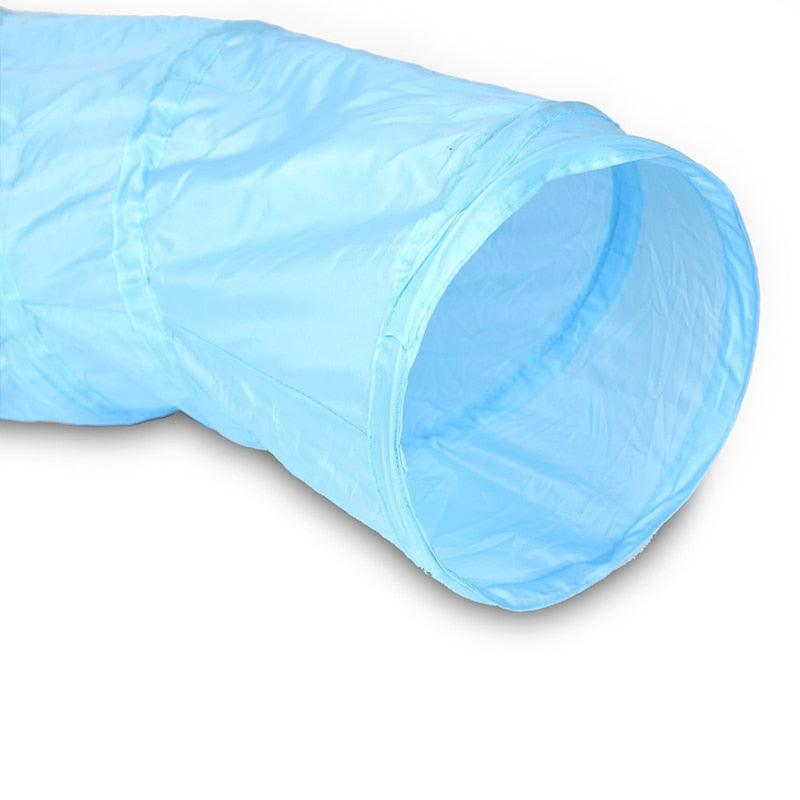 Cat Tunnel - Pet Tube Collapsible Play Toy Indoor Outdoor Kitty Puppy Toys - Exercising Hiding Training (8W3)(F75)