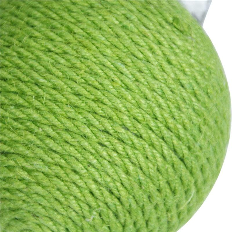 Pet Cat Toy Dumbbell Sisal Scraper Grinding Claw Kitten Toys - With Bell Ball Make Cat Funny Pet Supplies (8W3)