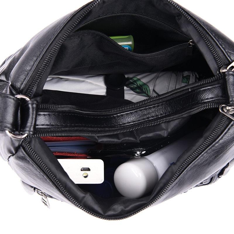 Great Women's Bags - Good Quality - Very Soft Washed PU Leather Shoulder Bag (WH4)(WH2)