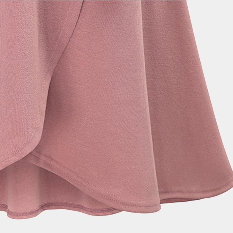 Gorgeous Chiffon Ruffle Women's Long Skirt - High Waist Bowtie Split Irregular Maxi Skirts - Ladies Spring Winter Office Clothes (D23)(D20)(TB7)(TP6)