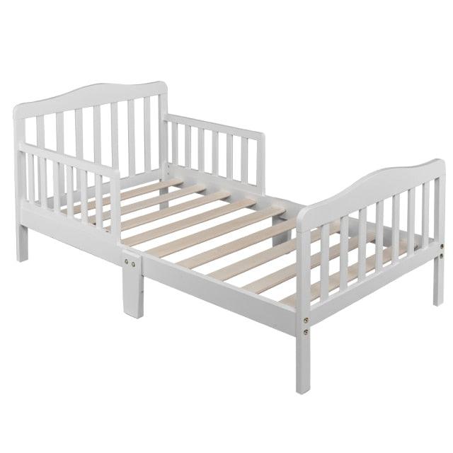 Classic Kids Children Toddler Wood Bed Bedroom Furniture w/ Guardrails (1FW1)(X5)(1U67)(F67)