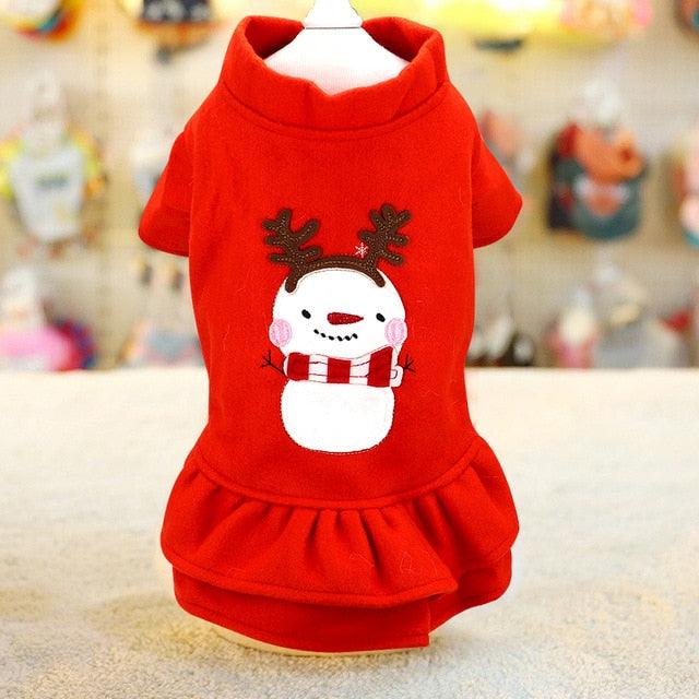 Christmas Dog Clothes - Costume Warm Winter Dog Jacket Coat Hooded Puppy (W2)(W4)(W3)