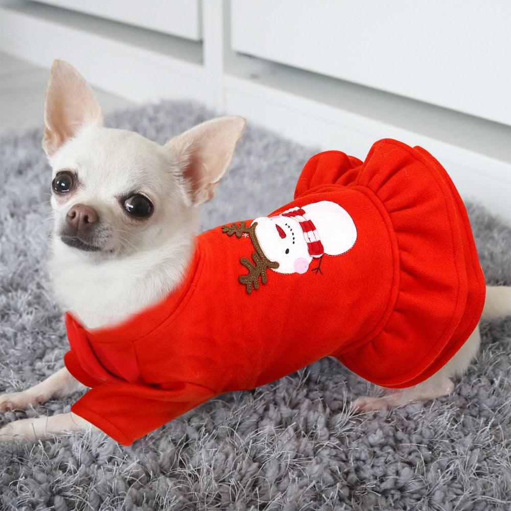 Christmas Dog Clothes - Costume Warm Winter Dog Jacket Coat Hooded Puppy (W2)(W4)(W3)