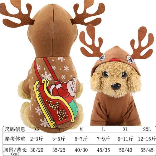 Trending Christmas Dog Clothes - Puppy Santa Costume - Chihuahua Yorkshire Pet Cat Clothing (W2)(W7)(W4)(F69)