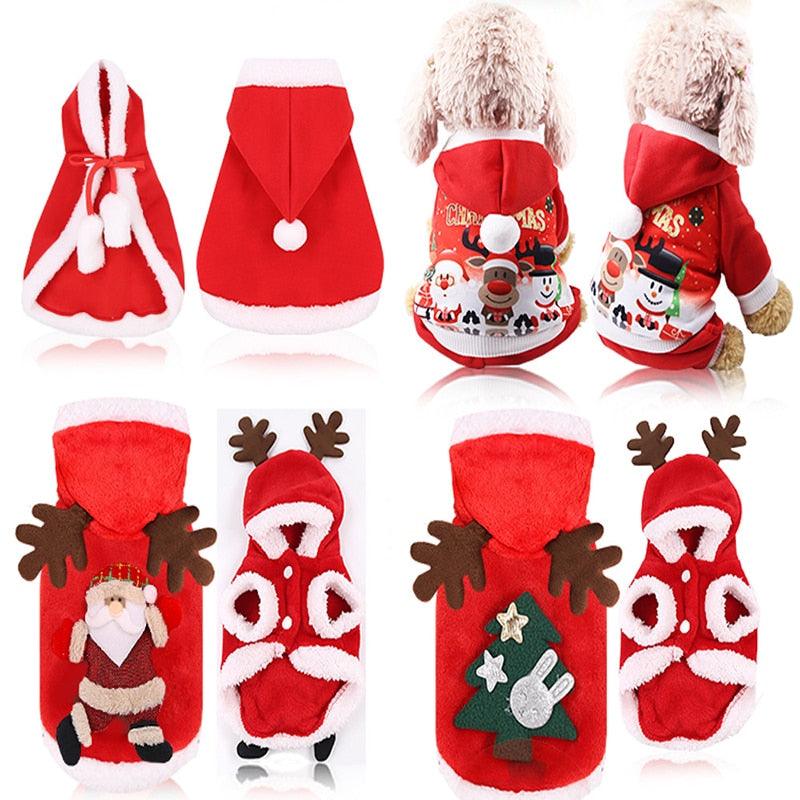 Trending Christmas Dog Clothes - Puppy Santa Costume - Chihuahua Yorkshire Pet Cat Clothing (W2)(W7)(W4)(F69)