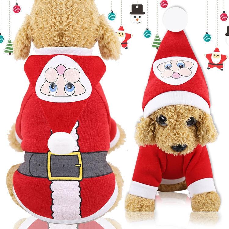 Trending Christmas Dog Clothes - Puppy Santa Costume - Chihuahua Yorkshire Pet Cat Clothing (W2)(W7)(W4)(F69)