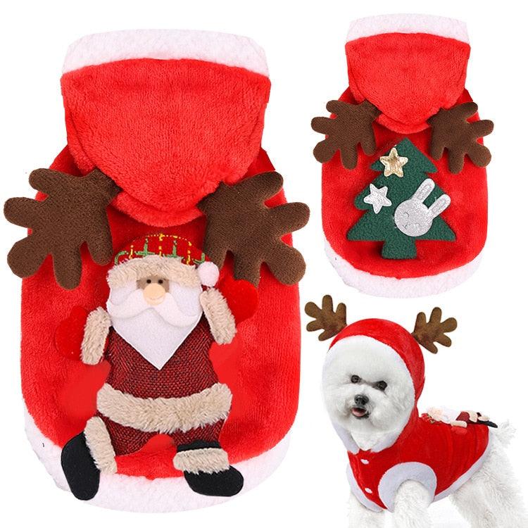 Trending Christmas Dog Clothes - Puppy Santa Costume - Chihuahua Yorkshire Pet Cat Clothing (W2)(W7)(W4)(F69)