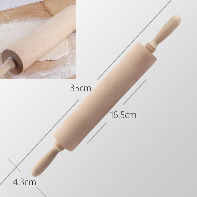Christmas Deer Cartoon Baking Rolling pin Cake Biscuit Fondant Dough Engraved Roller - Fortune Cookies - Cookie Day(D61)(AK4)(AK2)