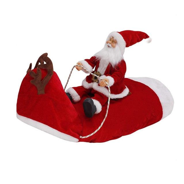 Christmas Pet Dog Dressing Up Clothes - Funny Santa Claus Costume For Dogs - Winter Warm Dog Coat (D69)(W7)(W1)(W4)