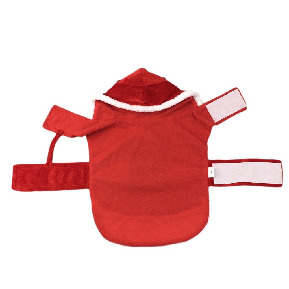 Christmas Pet Dog Dressing Up Clothes - Funny Santa Claus Costume For Dogs - Winter Warm Dog Coat (D69)(W7)(W1)(W4)