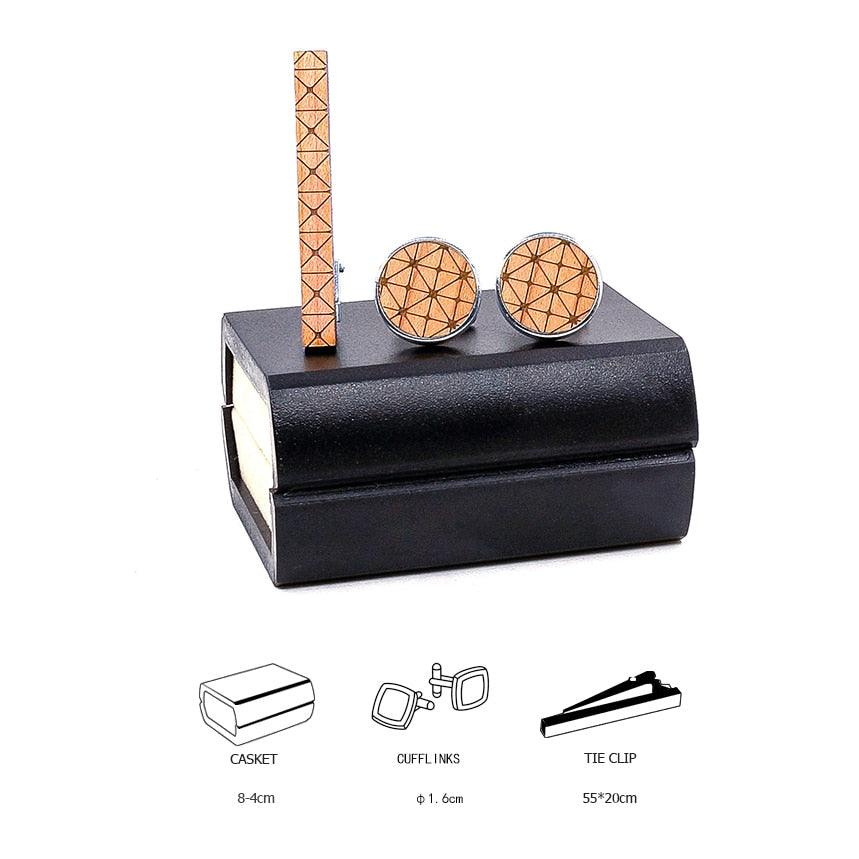 Classic Men Wood Tie Pin Clips - Style Tie Clips Bar Jewelry Exquisite Wedding Tie Bar (MA4)(F17)