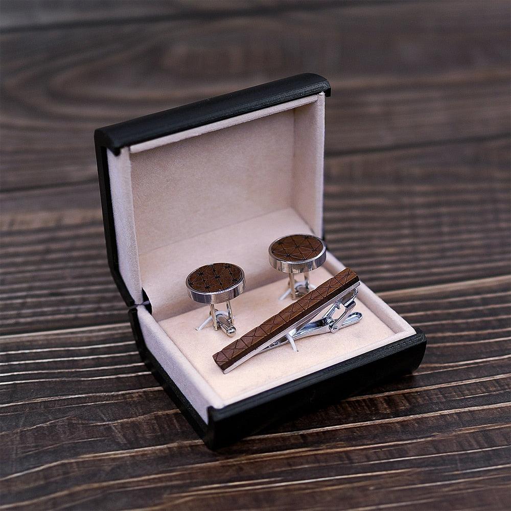 Classic Men Wood Tie Pin Clips - Style Tie Clips Bar Jewelry Exquisite Wedding Tie Bar (MA4)(F17)