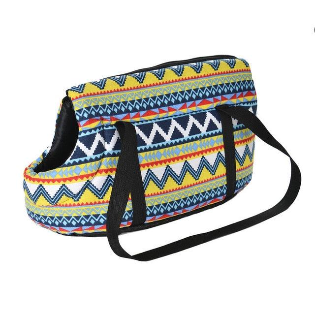 Classic Pet Carrier - Small Dogs Cozy Soft Puppy Cat Dog Bags -Outdoor Travel Pet Sling Bag (5LT1)