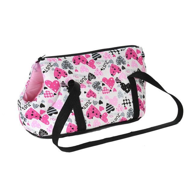 Classic Pet Carrier - Small Dogs Cozy Soft Puppy Cat Dog Bags -Outdoor Travel Pet Sling Bag (5LT1)